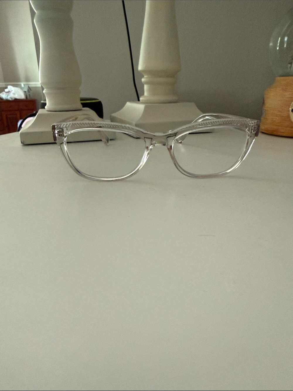 Ralph Lauren Clear Crystal Cat Eye Glasses